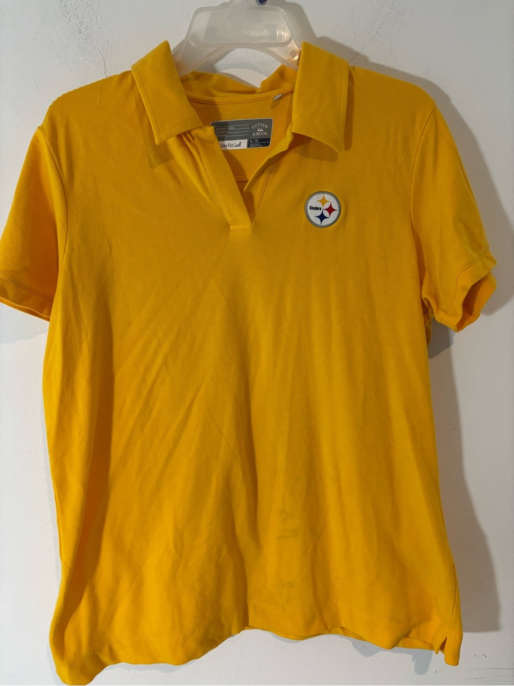 Cutter & Buck Women XL Dry TEC Pittsburgh Steelers Polo Short Sleeve Shirt